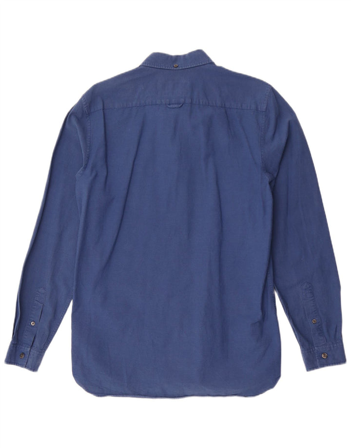 Camicia slim fit da uomo Lacoste taglia 40 cotone medio blu navy