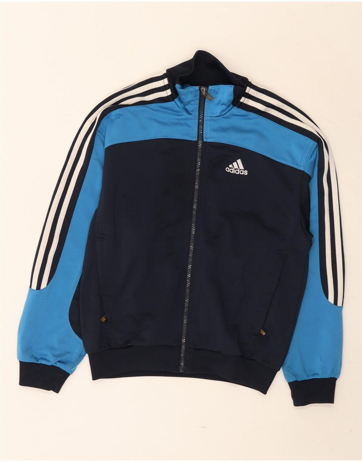 Giacca da ginnastica grafica ADIDAS per ragazzi 11-12 anni Blu Colourblock