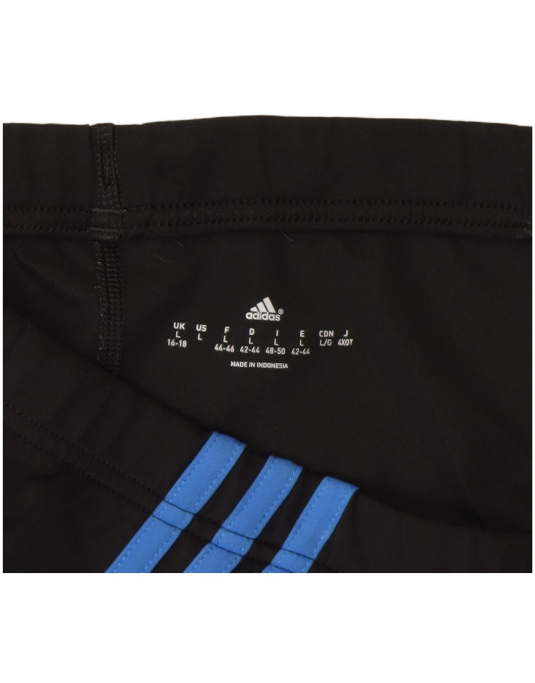 Leggings Adidas Capri da donna UK 16/18 Large Nero Poliestere