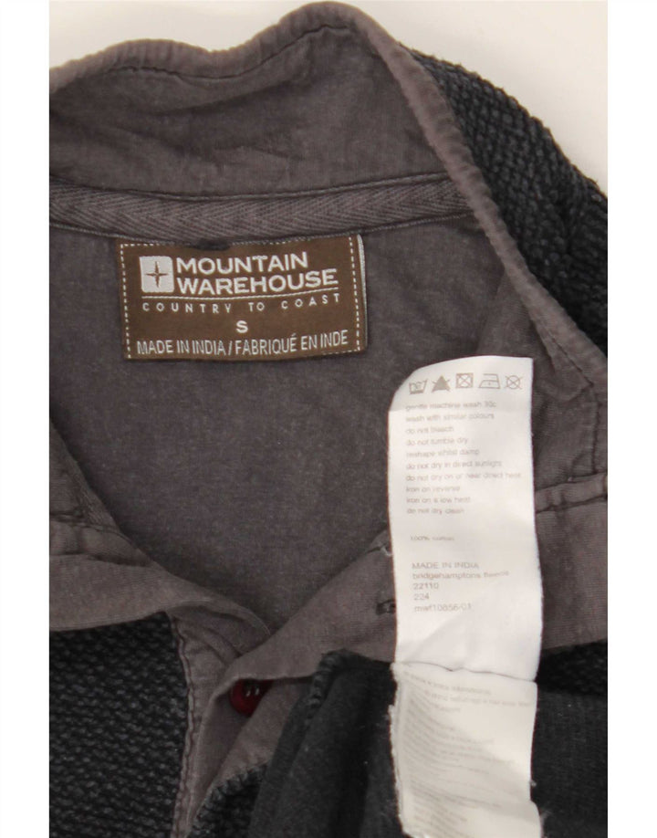 Felpa da uomo con collo abbottonato Mountain Warehouse, piccola, blu navy