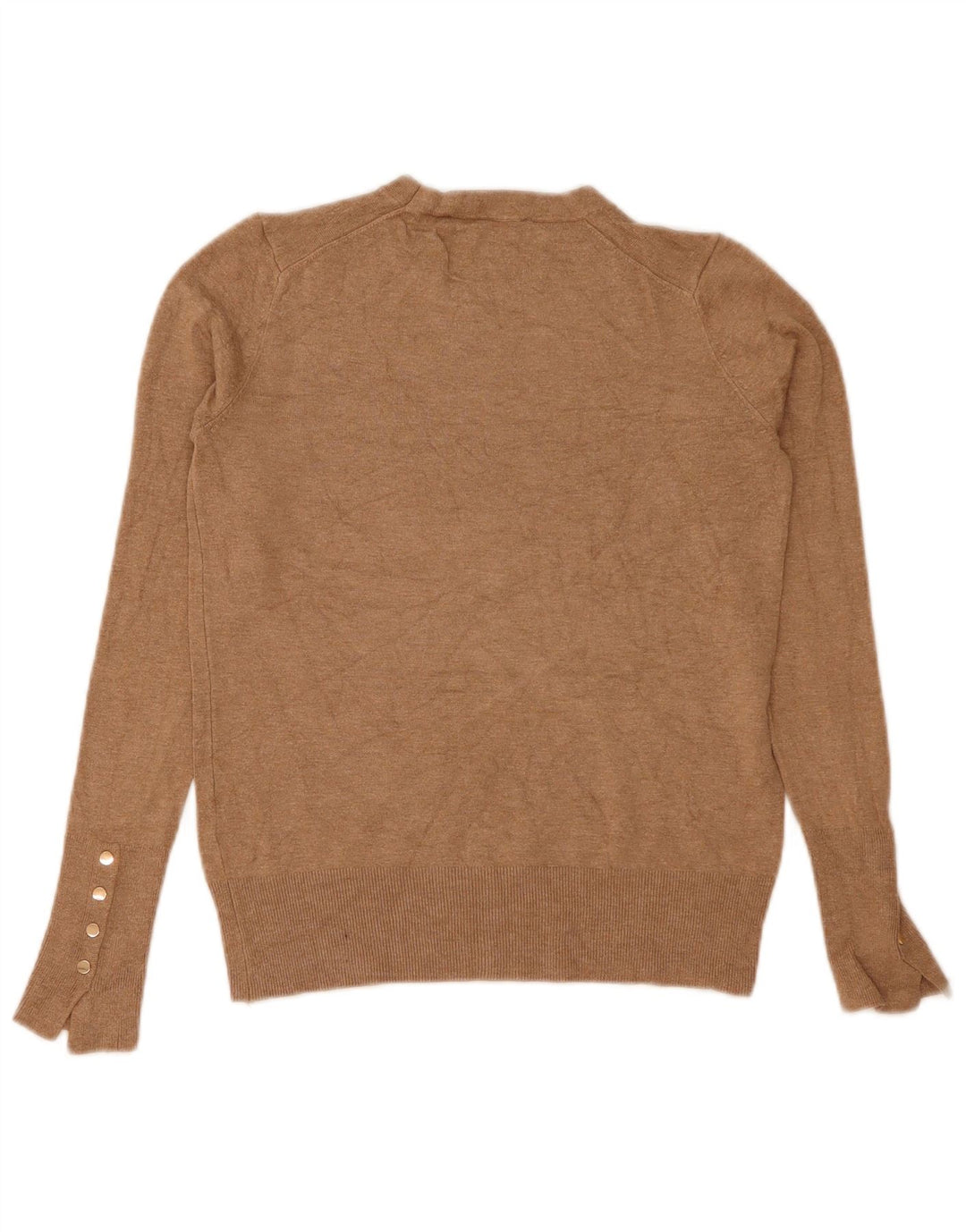 Maglione maglione girocollo da donna Zara UK 12 Beige medio