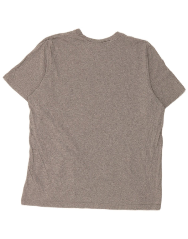 T-shirt grafica da uomo Adidas Top XL in cotone chiazzato grigio