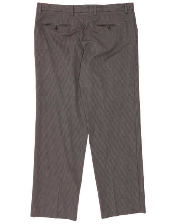 Pantaloni chino dritti da uomo Dockers W38 L32 cotone gessato grigio