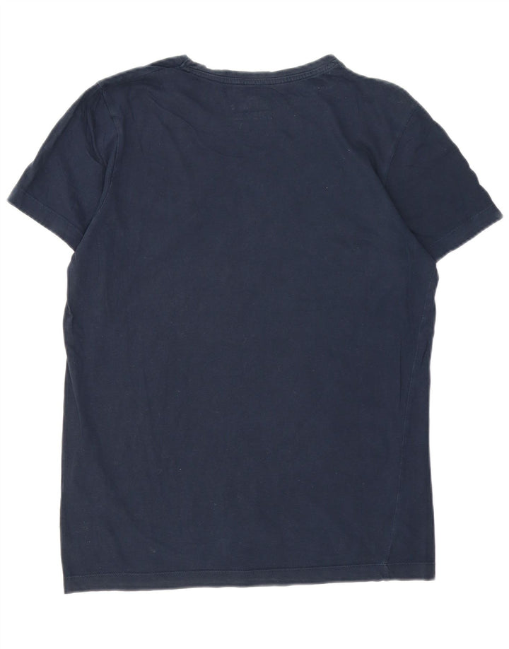T-shirt grafica da uomo Jack & Jones Top in cotone blu navy medio
