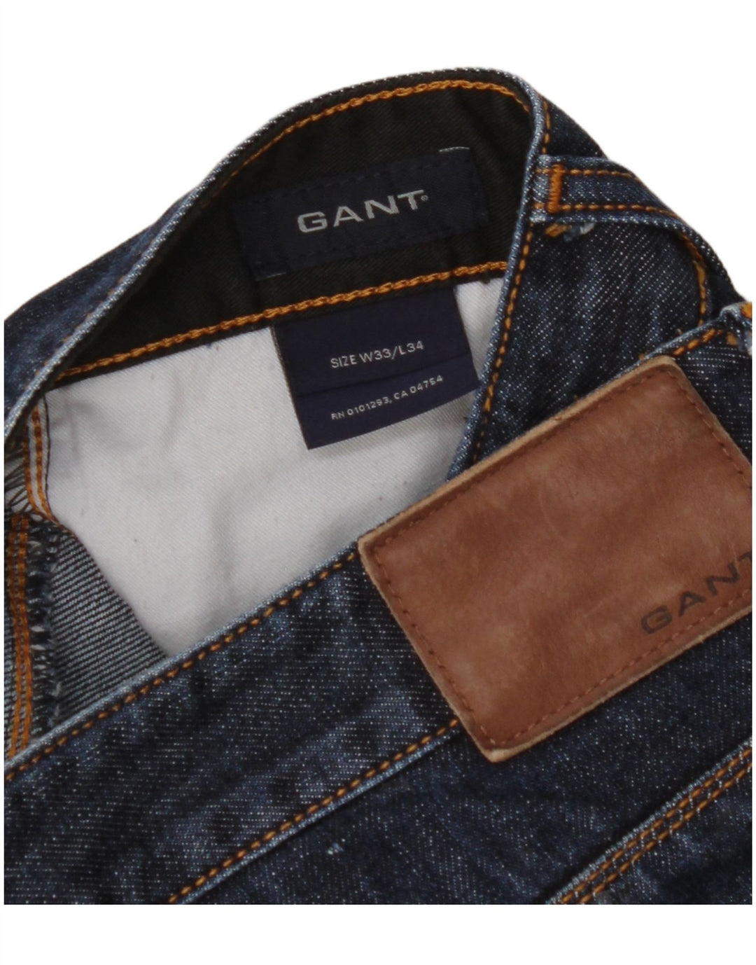 Jeans dritti da uomo GANT W33 L34 Blu Navy