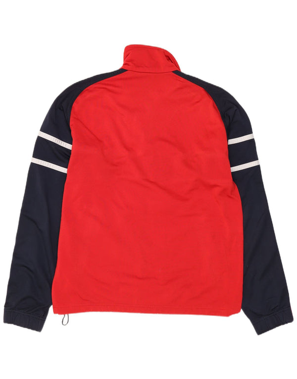 DIADORA Giacca da tuta da uomo UK 36 Small Rosso Colourblock Poliestere