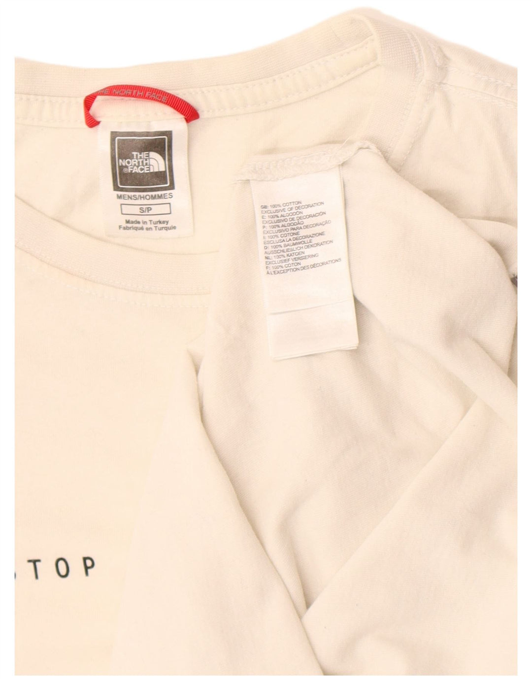 T-shirt grafica da uomo The North Face Top piccola in cotone bianco