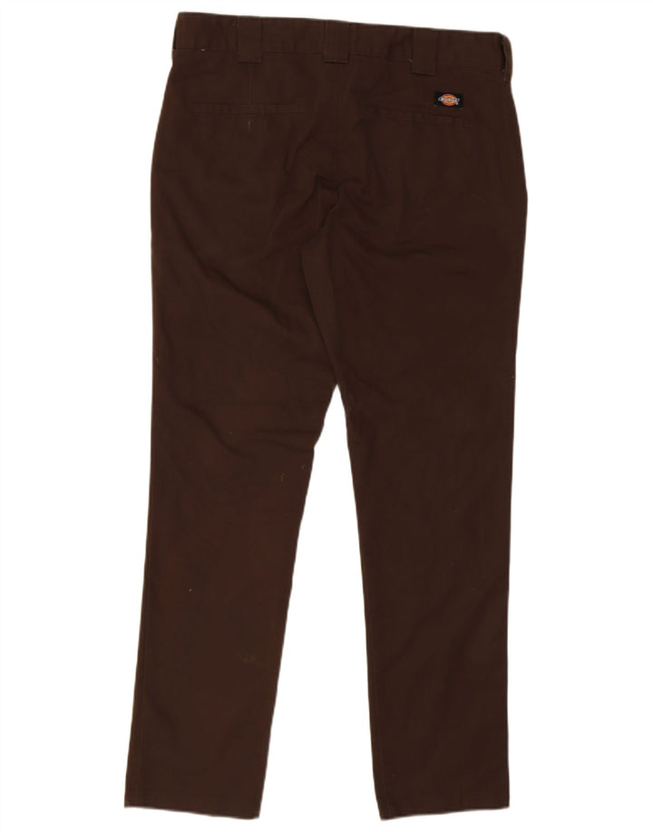 Pantaloni chino slim da uomo Dickies W33 L32 poliestere marrone
