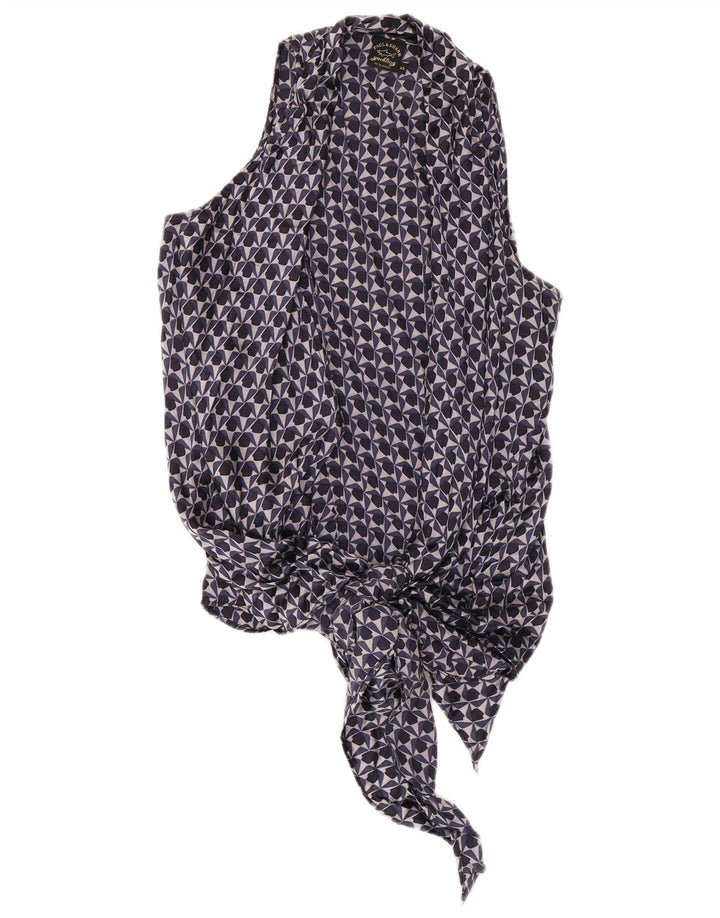 Top cardigan senza maniche da donna Paul & Shark IT 42 medio blu navy