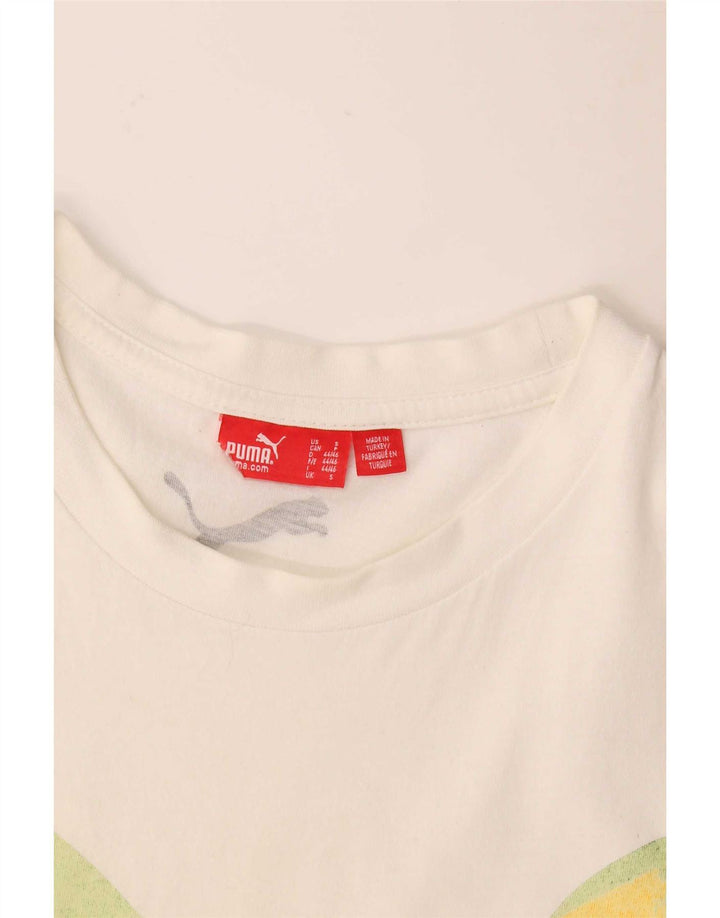 T-shirt grafica da uomo Puma Small bianca