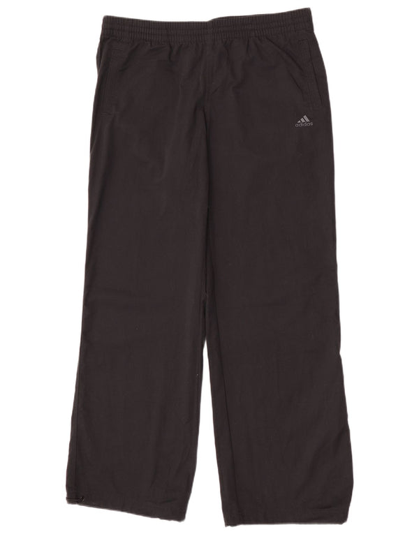 Pantaloni da tuta da donna Adidas Climalite a gamba larga UK 16 Large neri