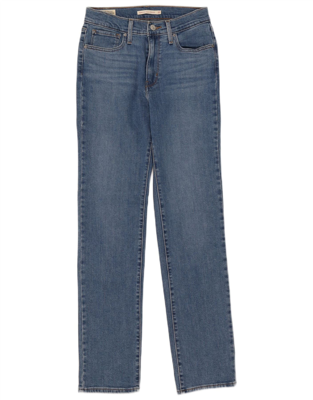 Jeans dritti a vita alta Levi's 724 da donna W27 L30 Blu