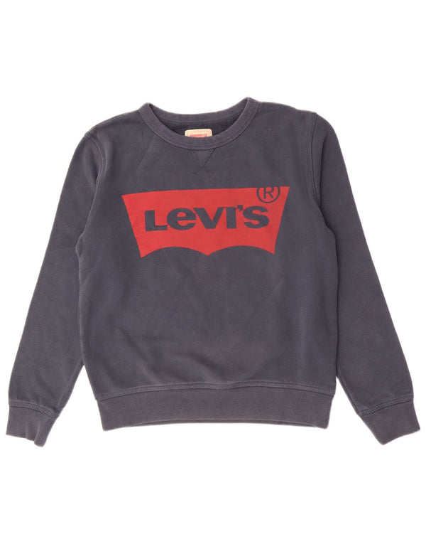 Felpa Levi's da ragazzo con vestibilità regolare grafica, 13-14 anni, blu navy