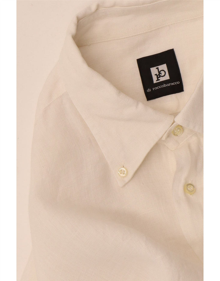 Camicia Roccobarocco Uomo Large Bianca