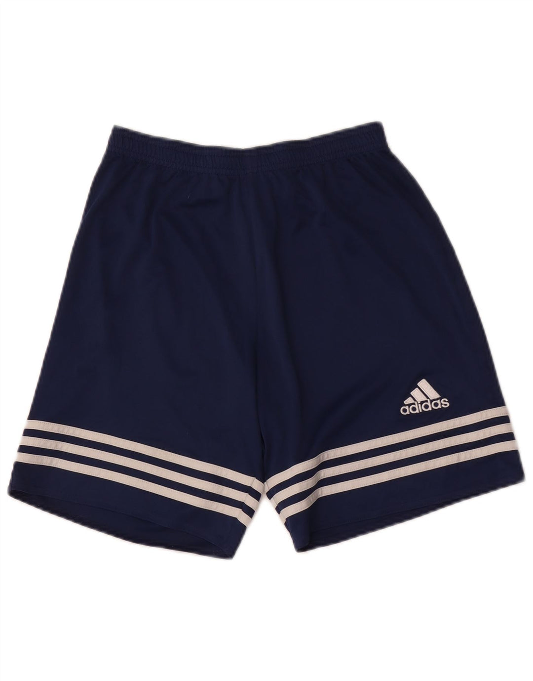 Pantaloncini sportivi da uomo Adidas piccoli in poliestere blu navy
