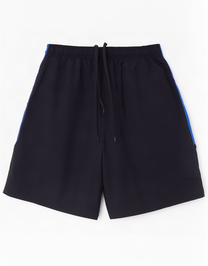 Pantaloncini sportivi da uomo Adidas medi in poliestere blu navy