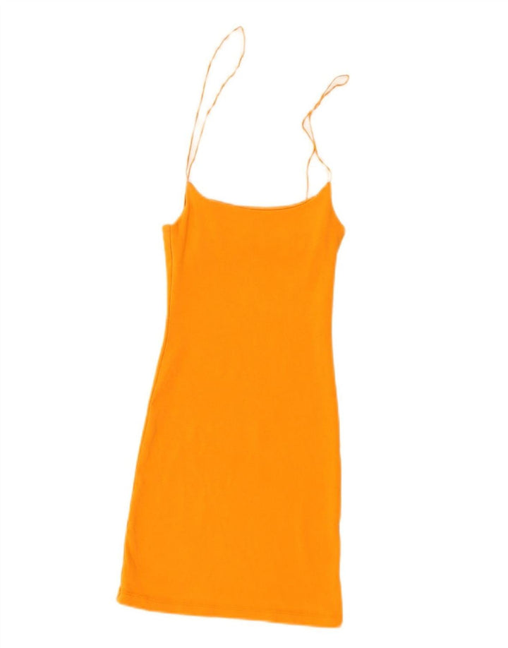 Abito sottoveste Zara da donna UK 8 piccolo arancione