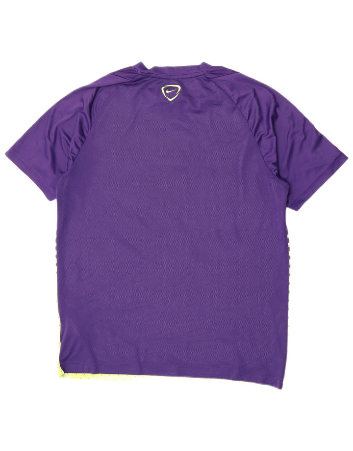 Nike - Maglietta grafica da uomo Dri Fit, grande, in poliestere geometrico viola
