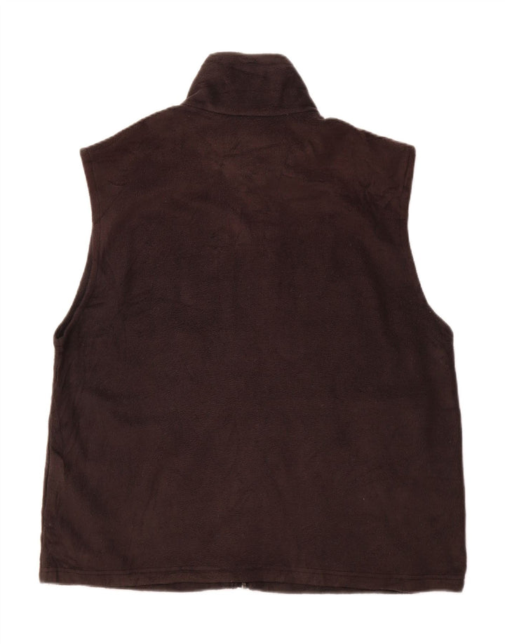 Gilet in pile da uomo COLUMBIA UK 40 grande poliestere nero