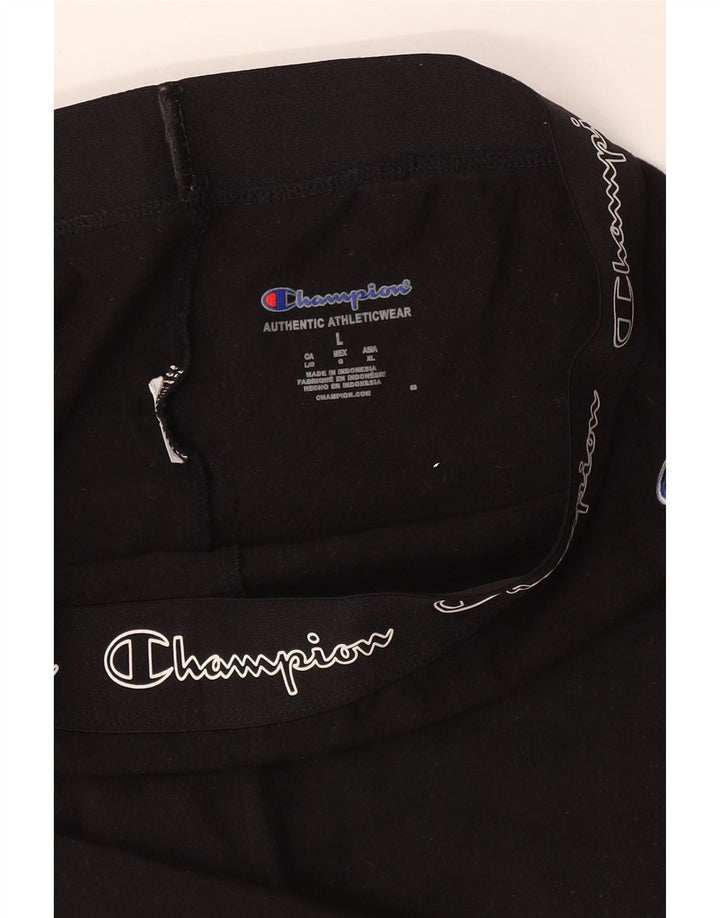 Pantaloncini sportivi grafici da donna CHAMPION UK 16 grandi neri