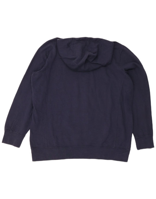 NFL TEAM APPAREL Felpa con cappuccio e zip da donna UK 20 2XL Blu navy