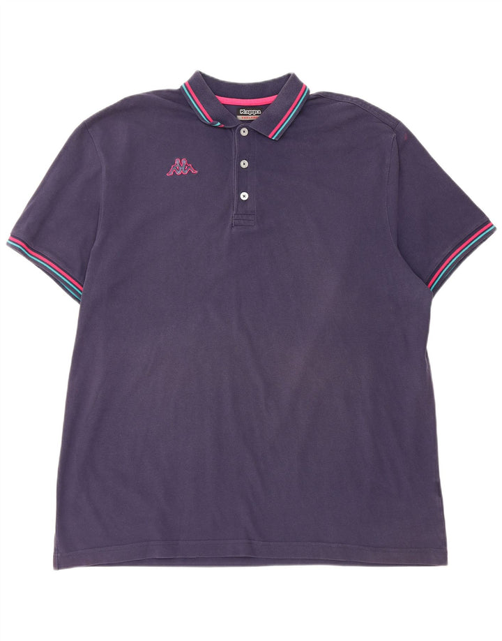 Polo Kappa da uomo 3XL blu navy