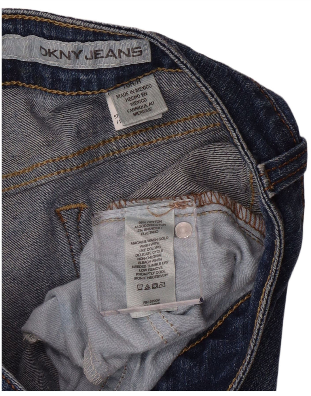 Jeans Bootcut da donna Dkny US 16 2XL W35 L32 Cotone blu