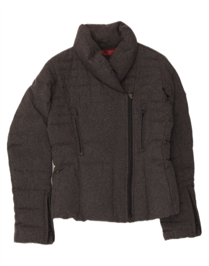 Giacca imbottita da donna Bomboogie UK 10 piccola in nylon grigio