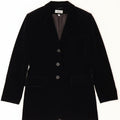 OKTAVIA Womens 3 Button Velour Blazer Jacket UK 12 Medium Black