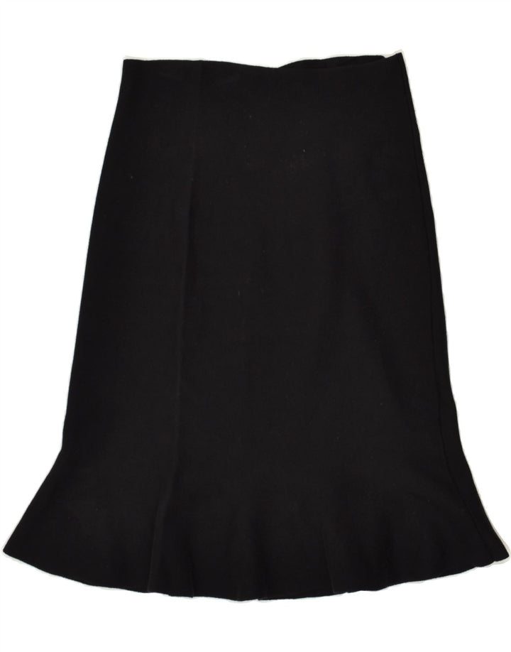 OASIS Womens Trumpet Skirt Large W32 Black Cotton | Vintage Oasis | Thrift | Second-Hand Oasis | Used Clothing | Messina Hembry 