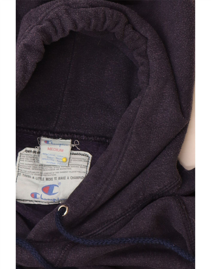 Felpa con cappuccio grafica da uomo Champion, cotone medio blu navy