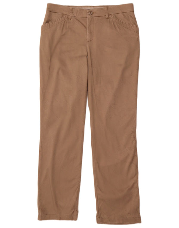 Pantaloni casual dritti da donna a vita media Lee US 10 Large W32 L31 Beige