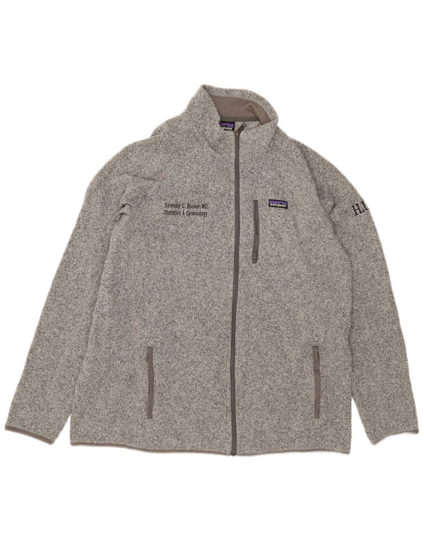 Patagonia Giacca da tuta grafica da uomo 2XL Poliestere chiazzato grigio