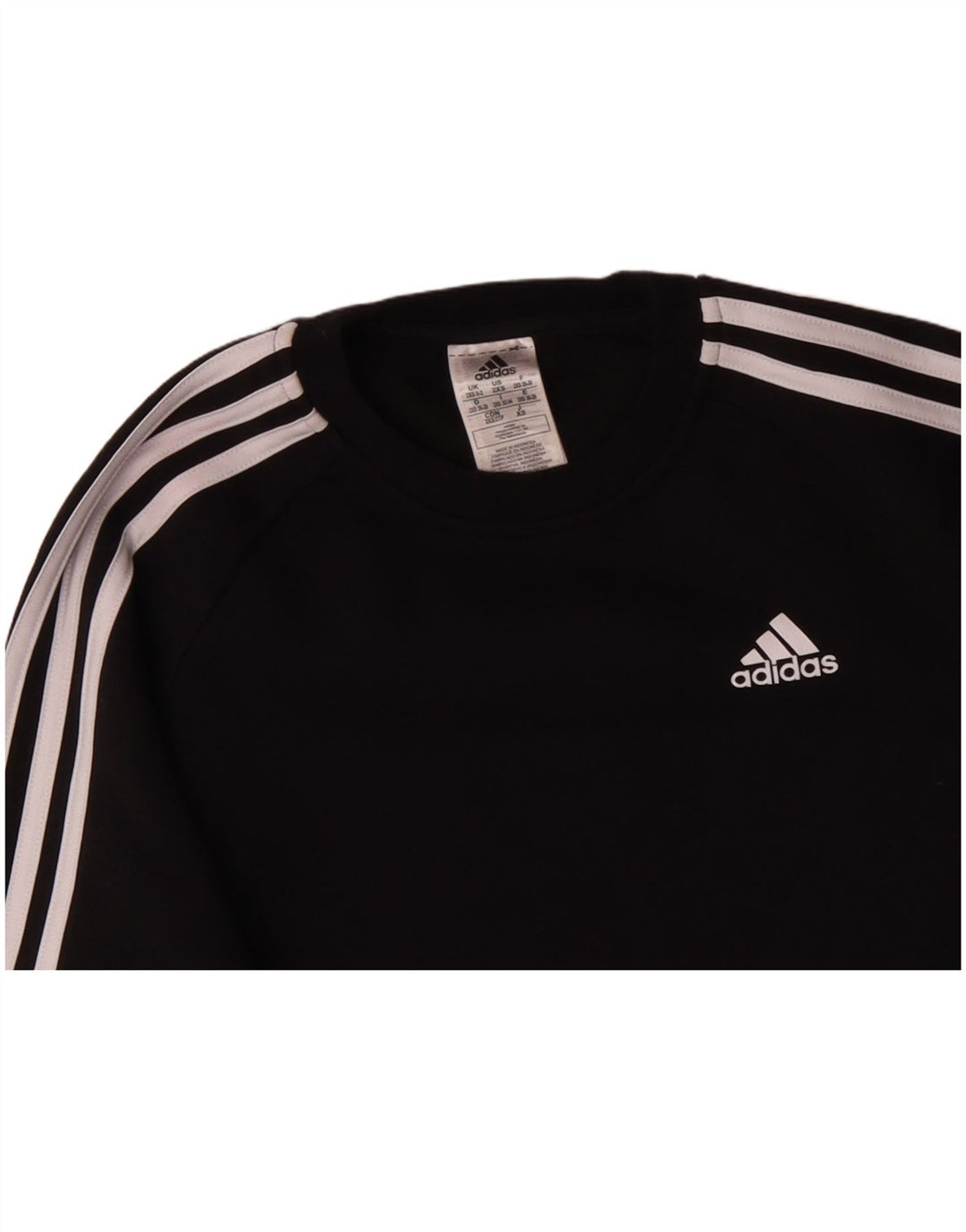 Felpa oversize da donna ADIDAS UK 0/2 XS cotone nero