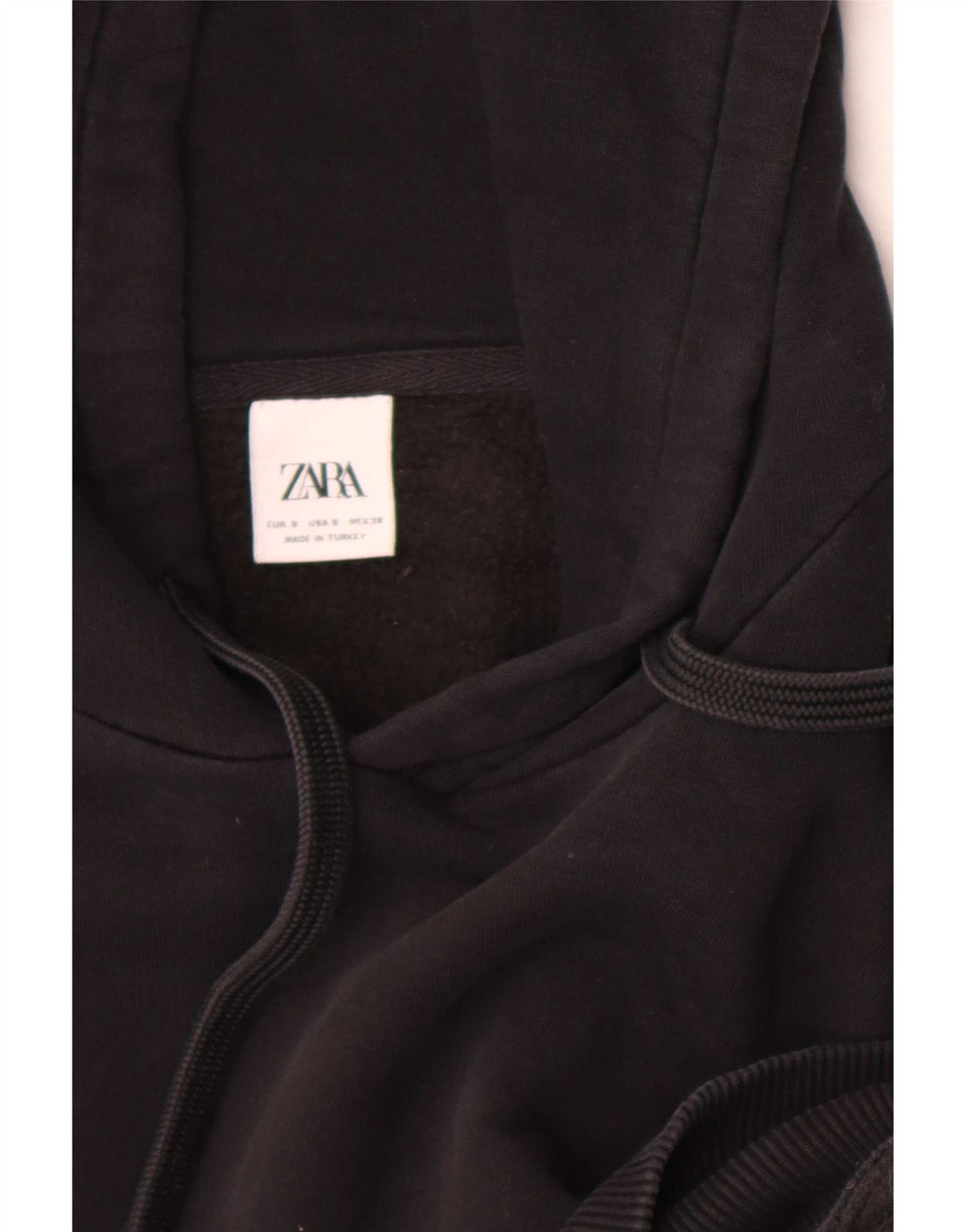 Felpa con cappuccio Zara da uomo piccola nera