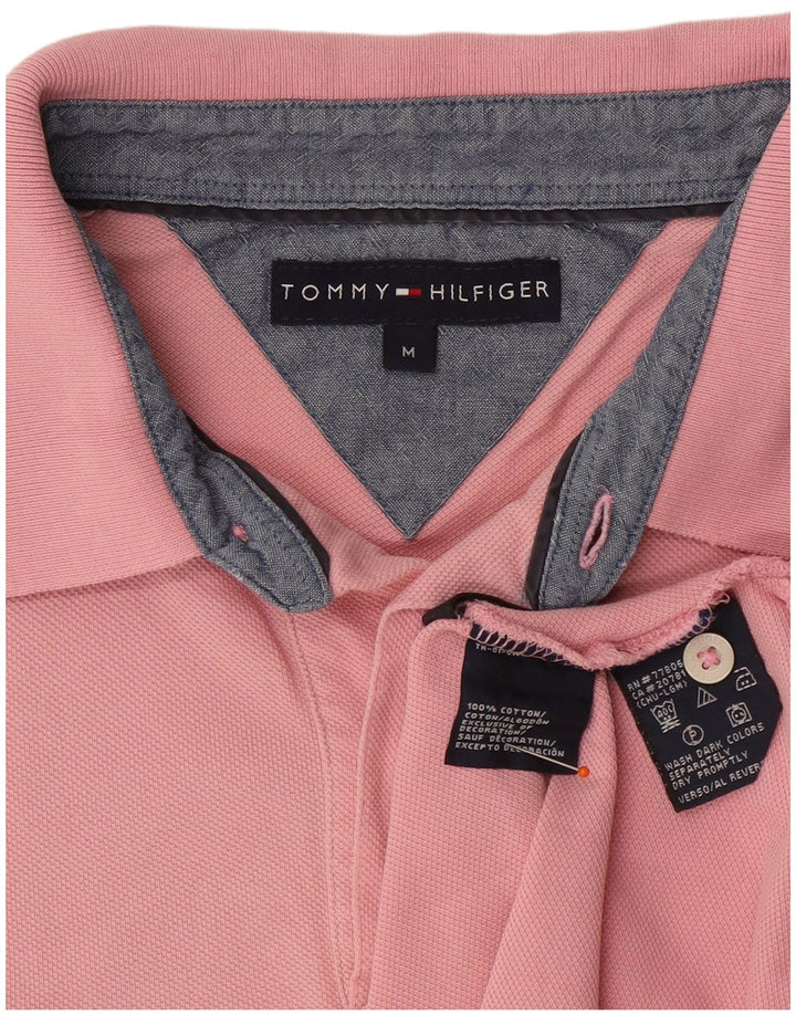 TOMMY HILFIGER Polo da uomo in cotone rosa medio