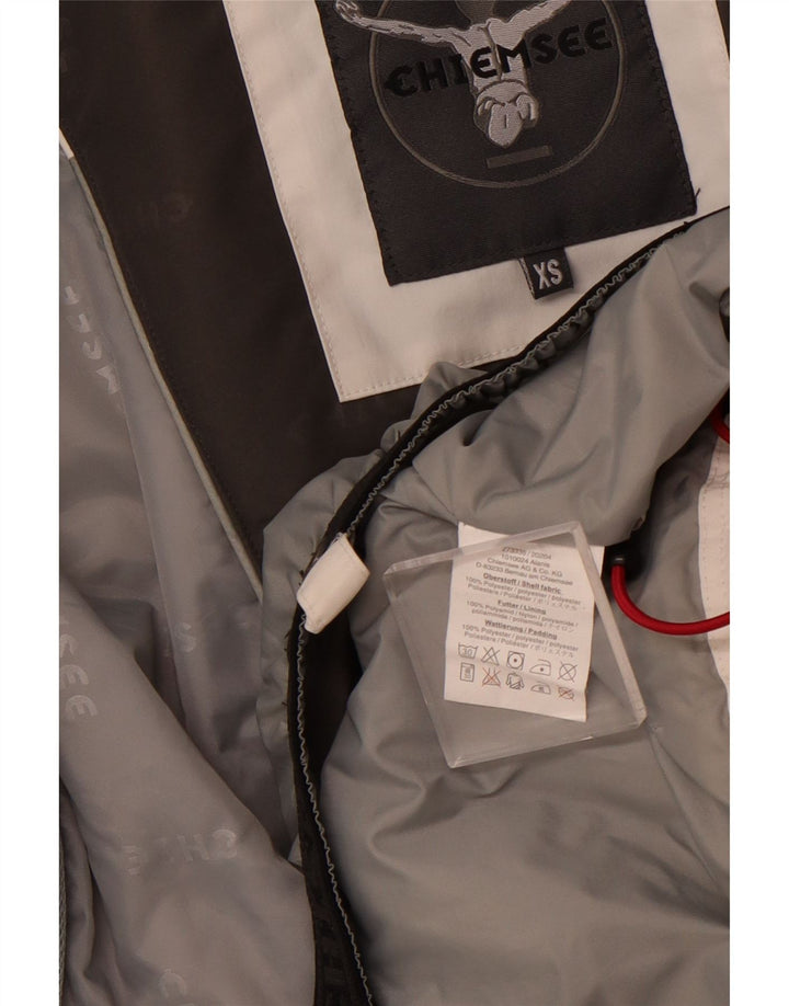 Giacca a vento con cappuccio da donna CHIEMSEE UK 6 XS White Colourblock