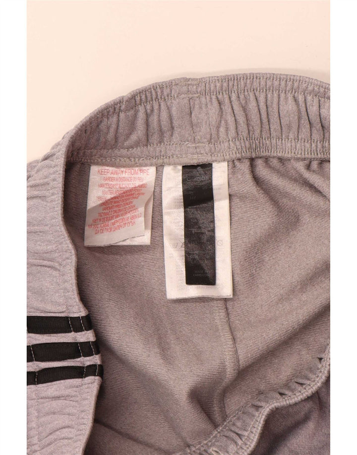 Pantaloni della tuta da ragazzo Adidas 13-14 anni in poliestere grigio