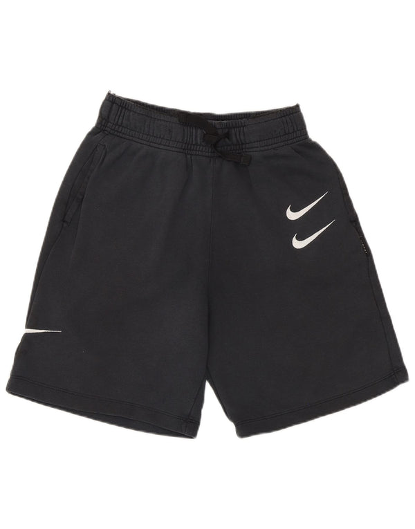 Pantaloncini sportivi Nike da ragazzo Swoosh Graphic 12-13 anni Large Blu Navy in cotone