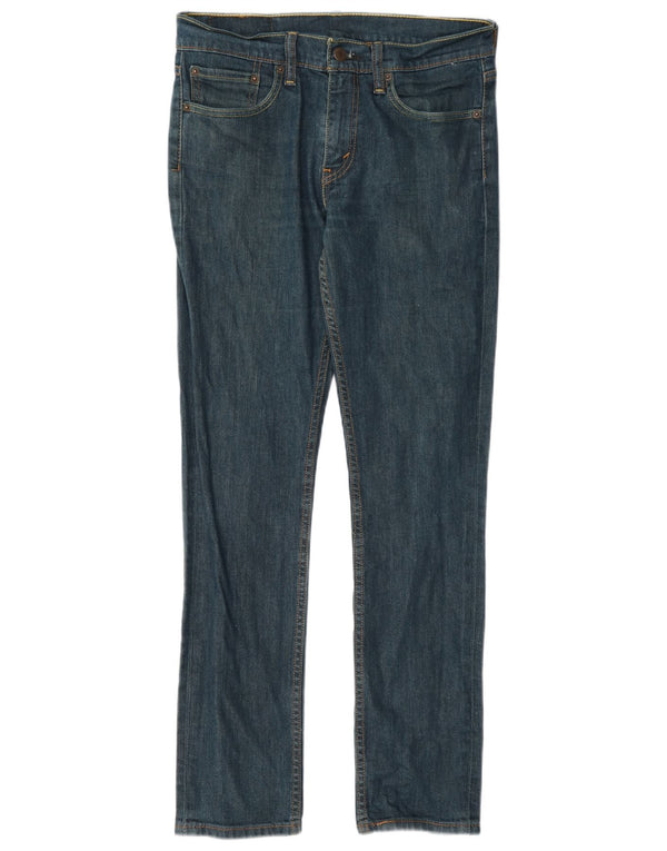 Levi's Uomo 511 Slim Jeans W31 L32 Cotone Blu