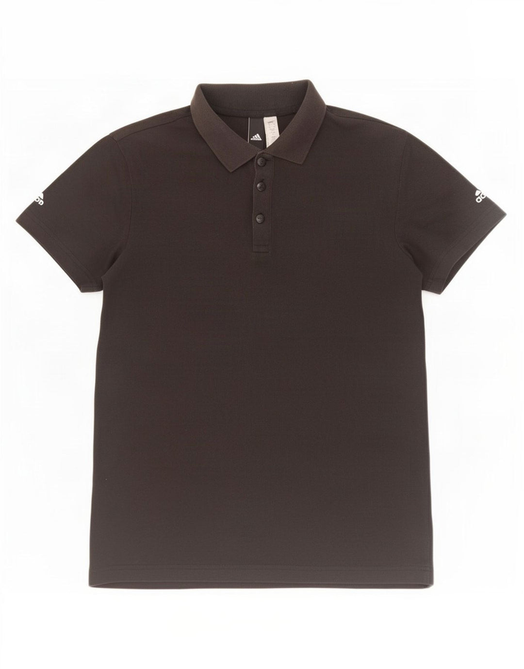 Polo Adidas da uomo piccola in cotone nero
