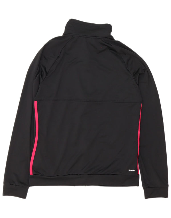 Giacca da tuta oversize da donna Adidas Climalite UK 8/10 piccola nera