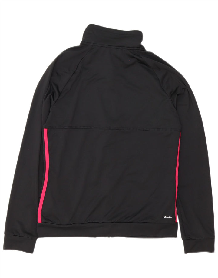 Giacca da tuta oversize da donna Adidas Climalite UK 8/10 piccola nera