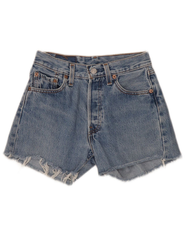 Pantaloncini di jeans Levi's 501 da donna W26 piccoli blu