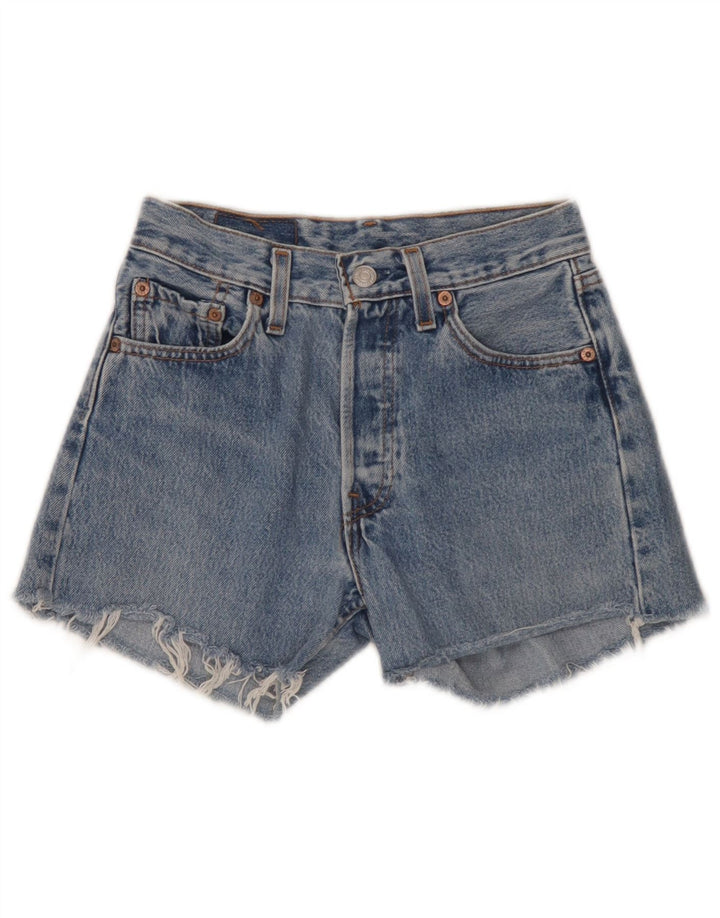 Pantaloncini di jeans Levi's 501 da donna W26 piccoli blu