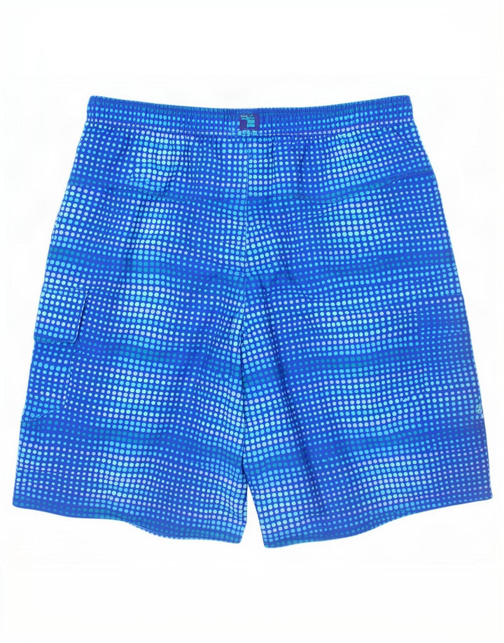 Pantaloncini da bagno per ragazzi L.L.Bean 15-16 anni in poliestere maculato blu