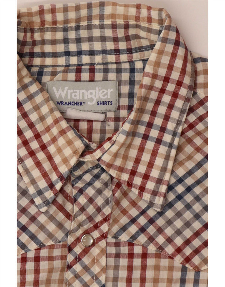 Camicia a maniche corte da uomo Wrangler XL a quadretti multicolore
