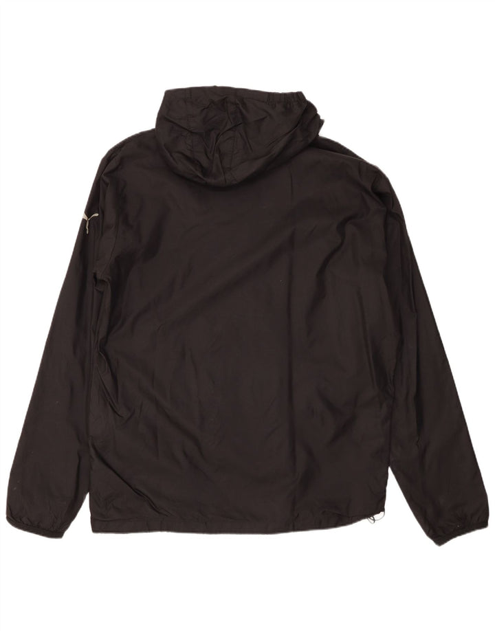 Giacca antipioggia da uomo Puma con cappuccio UK 40 Large Black Nylon