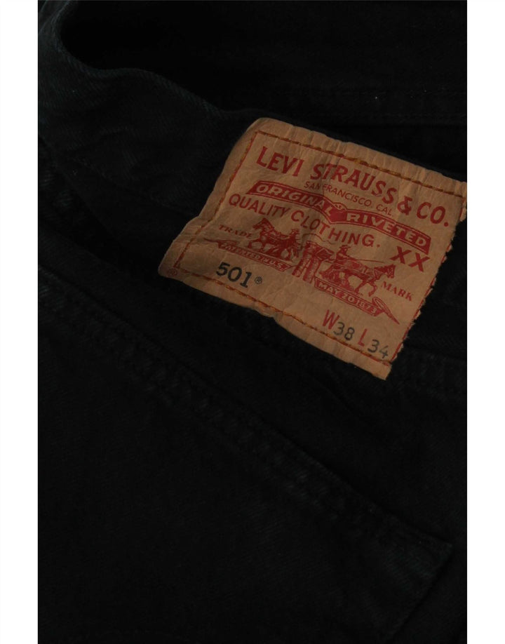 Levi's Uomo 501 Jeans dritti W38 L30 Blu Navy
