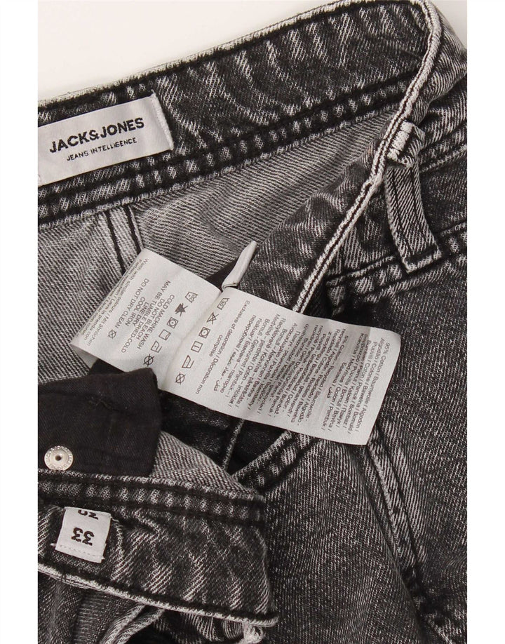 Jeans affusolati da uomo Jack & Jones W33 L30 cotone grigio